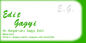 edit gagyi business card
